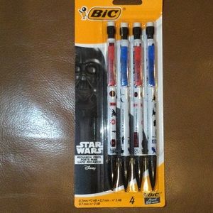 Star Wars Bic Mechanical Pencils Package of 4  New Unopened Darth Vader